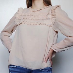 H&M ruffled blouse